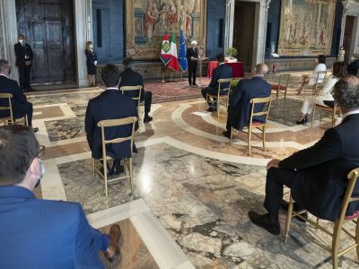 40°Regioni: I Presidenti delle Regioni al Quirinale dal Presidente Mattarella - (F.te Quirinale) - 24.06.2021