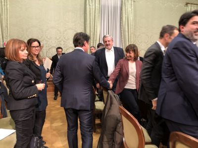 50 anni Regioni: Conferenza Stato-Regioni con Conte (l'arrivo del Presidente del Consiglio)