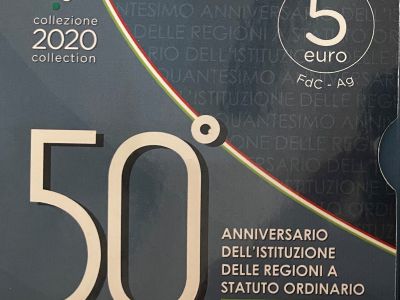 Numismatica: Moneta celebrativa 50° Regioni a statuto ordinario