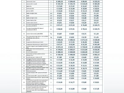 Edilizia: costi materie prime, indicazioni per prezzari regionali