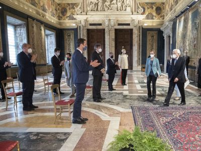 40°Regioni: I Presidenti delle Regioni al Quirinale dal Presidente Mattarella - (F.te Quirinale) - 24.06.2021