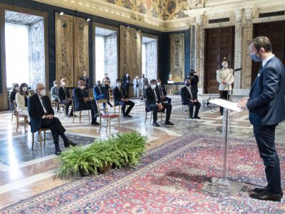 40°Regioni: I Presidenti delle Regioni al Quirinale dal Presidente Mattarella - (F.te Quirinale) - 24.06.2021