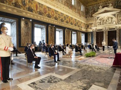 40°Regioni: I Presidenti delle Regioni al Quirinale dal Presidente Mattarella - (F.te Quirinale) - 24.06.2021