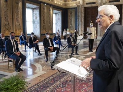 40°Regioni: I Presidenti delle Regioni al Quirinale dal Presidente Mattarella - (F.te Quirinale) - 24.06.2021