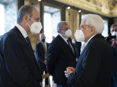 40°Regioni: I Presidenti delle Regioni al Quirinale dal Presidente Mattarella - (F.te Quirinale) - 24.06.2021